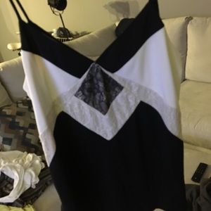 Express shirt black and white